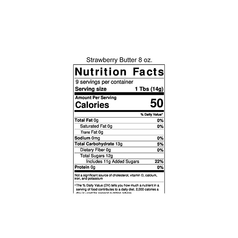 Flavored Butters Strawberry - 8 Oz Jar - Qty 3