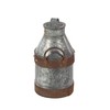 Deco 79 Metal Galvanized Milk Can, 13 by 7-Inch