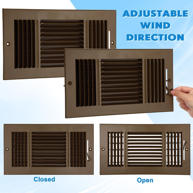 Wesiti 4 Pcs 12 x 6 Inch Vent Covers for