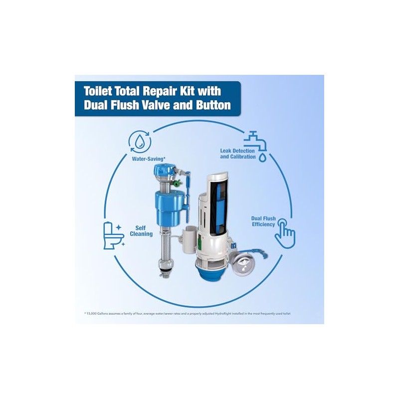 Danco HyrdroRight Water-Saving Toilet Tank Repair Kit with Dual Flush