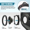 Gulfmew 6×9 Inch Front Door Speaker Adapter Bracket with Foam