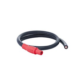Power Assemblies Type SC Female Pigs, Entertainment and Temporary Power Cable, 4/0 AWG, 400 Amps, NEMA 3R Series 16 CAM Type, Tinned Conductor Connector, Length: 3', Boot Color: Red