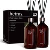 HETRAS. Premium Reed Diffuser: Set of 2 x 16.9oz (1,000