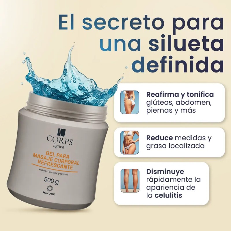 Hinode Kit 3 Gel Corps Gelcorps Moldeador Reductor Corporal