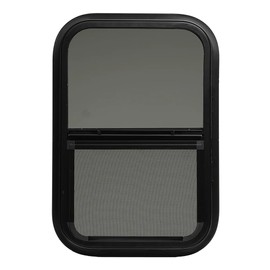 Tough Grade 14" x 18" x 1.5" Teardrop Window | Tinted Glass | Includes Mounting Ring & Screen