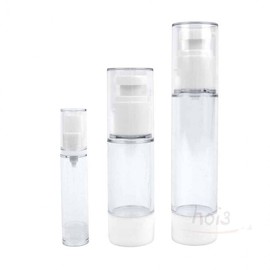Hoy Cosmetics Vacuum Travel Refill Bottle for Skincare Lotion Empty Bottle Pump 50ml 6ea