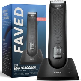 The Bodygroomer - Intimate Shaver & Body Shaver, Shower Proof, 90 Minutes Runtime, LED Light, Charging Station - Body Trimmer for Intimate Area & Body for Men Men by Groomed Rooster