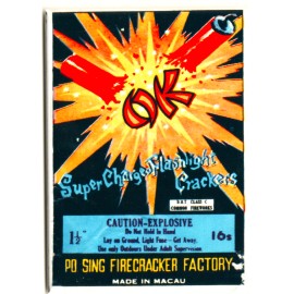 Vintage OK Firecracker Label MAGNET for Fridge 1YR Warranty!