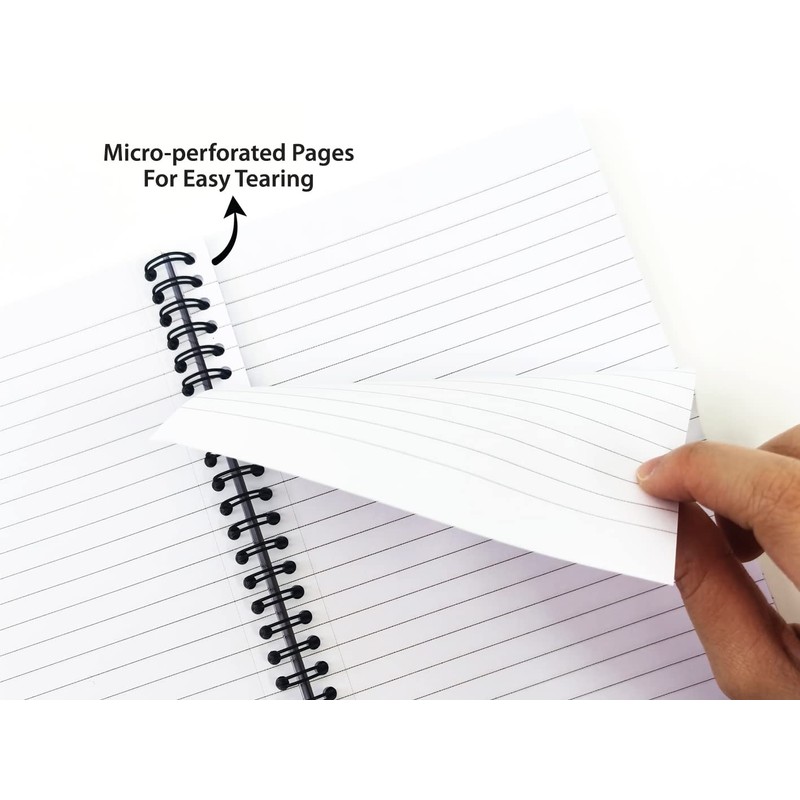 Noti A5 Jot-On Notebook Wirebound, Ruled & Perforated, 200 pages,