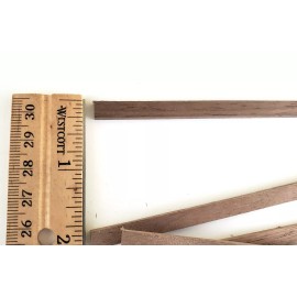 Walnut Wood Strips 1/8" x 1/4 x 18" Long Crafts Models Building 5 Pieces