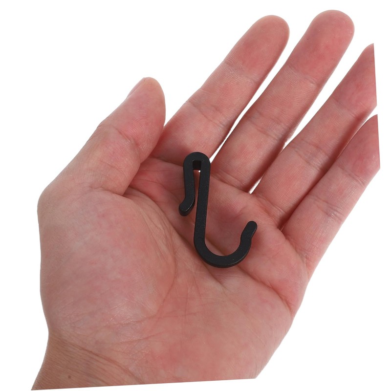BUGUUYO 12pcs Multi Purpose S Hooks Plastic Clip Hangers for