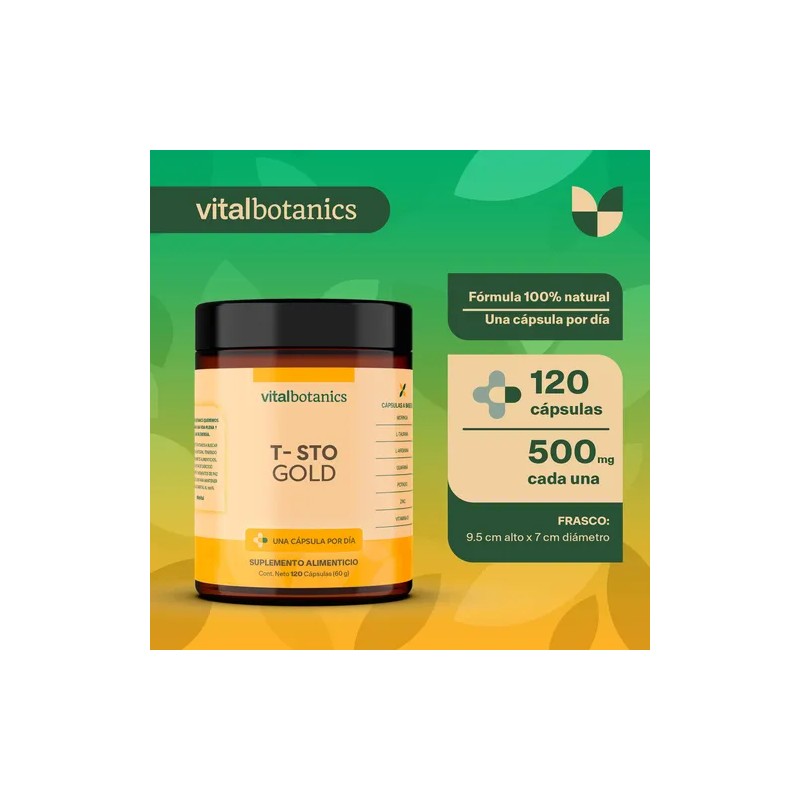 Precursor Testo Gold Con Maca 120 Capsulas | Vitalbotanics