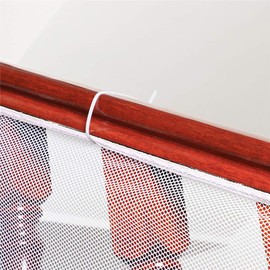 Jekei Child Safety Rail Net for Balcony Patios Railing and Stairs. Security Guards for Kids/Pet/ Toy Both Indoors and Outdoors. 10ft x2.5ft Sturdy Mesh Fabric Material.