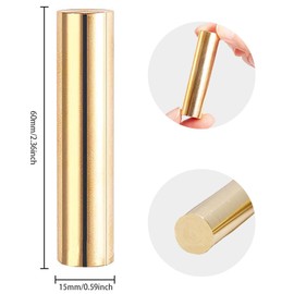 DELORIGIN Moon Mini Brass Stamp Gun Wax Seal Vintage 15mm Leaves Sealing Stamps for Wedding Invitations Envelopes Christmas Wine Packing Wedding Greeting Cards Embellishment Gift Bottle Decor