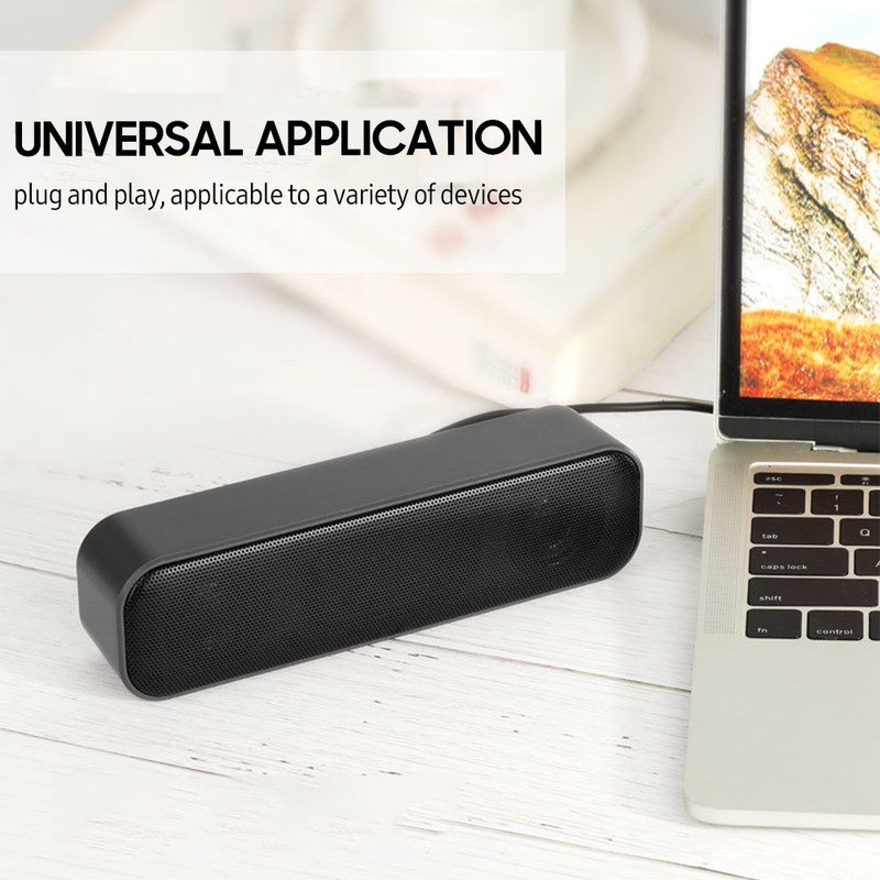 Mini Computer Speaker Wired USB Desktop Stereo Speaker Audio Decoding