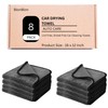 8-Pack Microfiber Car Towels – Super Absorbent, Large Drying Towels for Cars (600 GSM, 16" x 12")