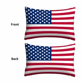 Mugod Cushion Cover Patriotic American Flag,Home Decorative Pillowcase Sofa Couch Throw Pillow Cushion Cover 20x30 Inches