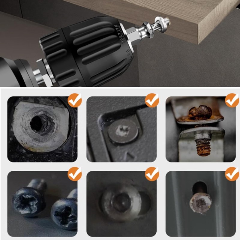 leeBaa Screw Removal Bit Extractor, Drill Bit Set, Set of