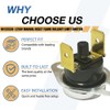 2-Pack 10123530 Furnace Thermostat L250F Manual Reset Flame Rollout Limit