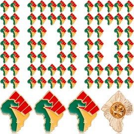 Bucherry Juneteenth Black Lives Matter Lapel Pin Bulk Raised Fist African American Liberation Lapel Pin BLM Black History Month Pins Anti Racism Black History Buttons for Backpacks Clothes (100 Pcs)