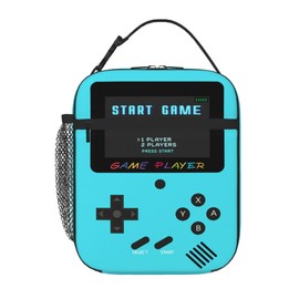 COEIOBEO Kids Lunch Box,Boys Game Console Insulated Lunch Box,Gamer Reusable Portable Lunch Bag for Teens Kids Boys School