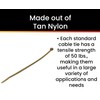 Pro Tie CFT8SD100 8-Inch Tan Nylon Standard Duty Cable Ties,