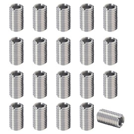 NIYATA Pack of 20 Threaded Sleeve M8 to M6, Thread Adapter M6 to M8, Threaded Bushing Niro M6, Threaded Sleeve Stainless Steel for Automobiles, Steam Turbines, Mechanical Devices