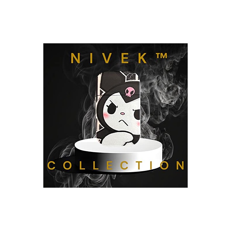 NIVEK Kulomi Lighter Kitty KT Torch Lighter Pink Flame Pocket