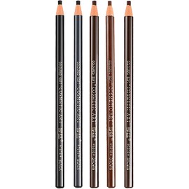 Set de Lápiz para Cejas con Cordón y Desprendible Duradero Marcar Rellenar Delinear Cortacejas Plantillas Peine