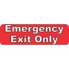 10" x 3" Red Emergency Exit Business Sign Decals Window