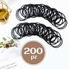 200 Pezzi Elastici per Capelli, 2mm Legami Coda di Cavallo