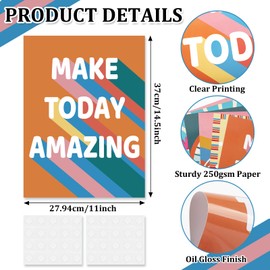 Motivational Posters for Classroom, 4Pcs Classroom Motivational Poster Positive Posters, Classroom Posters High School, Inspirational Posters for Classroom Office Elementary Middle School Decorations