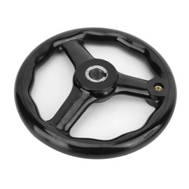 200 x 18 mm Hand Wheel Black Powder Coated 3 Spoke Bakelite Hand Wheel with Hand Crank for Milling Machine Lathe Accessories