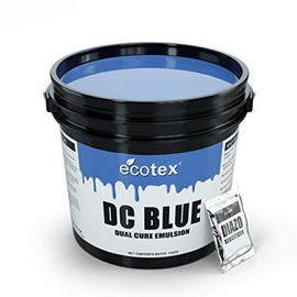 Ecotex DC Blue Textile Dual Cure Screen Printing Emulsion Quart - 32 oz.