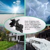 Wmebee 5-1/2" Mini Self-Locking Gate Latch for Wooden Fence,(Door Gap