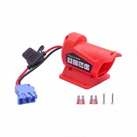 aeobdai Battery Adapter Compatible with Milwaukee M12 12V with Wire Harness Connector Compatible with Power Wheel Ride-on Car
