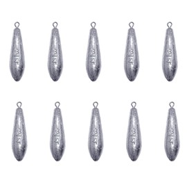 Drop Shot Fishing Weights Sinkers Teardrop Weights Bass Fishing Sinkers for Freshwater Saltwater Fishing Gear 1oz to 8oz