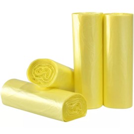 Cronos Converplastic  Bolsas De Basura De 84 Cm X 102 Cm Amarilla Con 100 Piezas