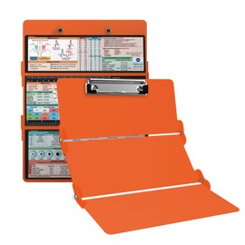 Whitecoat Clipboard® Trifold - EMT Edition (Orange, Trifold)