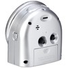 Acctim Bedside Alarm Clock, Silver, 12 x 11.3 x 7.5
