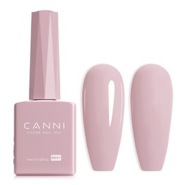 CANNI Baby Pink Gel Nail Polish, 1Pcs Light Pink Gel Polish Soft Pale Pink Color Pastel Nail Polish Gel High Gloss Soak Off U V Gel Nail French Nail Manicure Salon DIY