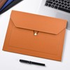 VANRA Expandable Document Folders, PU Leather Document Holder Portfolio File