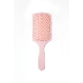 LullaBellz Paddle Brush, Pink Finish, 24.5cm x 8.2cm, Cushion-Based for Ultimate Comfort, Effortlessly Glides Through Locks, Adaptable for Wet or Dry Hair, Diminishes Frizz, Combats Tangling