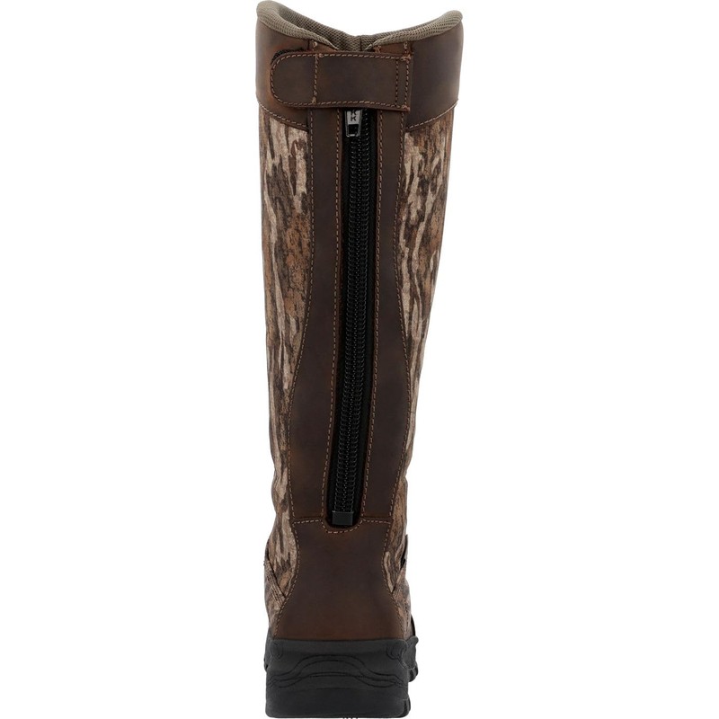 ROCKY Kids Spike Waterproof Snake Boot, Mossy Oak Bottom Land,