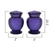 ACK Ceramic Hand Painted Tuscany Purple Ruffle Refillable Napkin Holder,
