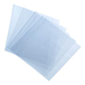 uxcell 100Pcs 14x8 Inch Shrink Wrap Bags, Blue Clear PVC Heat Shrink Wrap for Gift Basket, Bath Soaps, Candles and Homemade DIY Projects