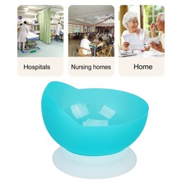 Scoop Plate, High-Low Adaptive Bowl, Elderly Suction Bowl, Spillproof Elderly Care Eating Plate, Scooper Bowl for Elderly Patients Children with Special Needs