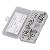 200Pcs Wire Ferrule Copper Male Female Crimp Terminal Connector for