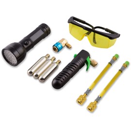 Leak Saver Leak Shot Dye Inject Kit - Complete UV Dye Refrigerant Leak Detection Kit for Automotive, Home, Commercial, Marine Air Conditioner, and Refrigeration Systems - Made in The USA