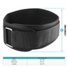 Vishusju Weightlifting Belt 6 Inch Back Lumbar Support for Men